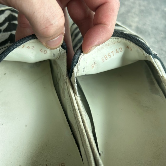 Saint Laurent white tiger slip-ons size 40 - Picture 2 of 6